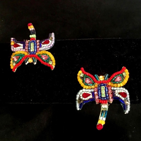 Authentic Bradley Levin Dragonfly Earrings - Picture 1 of 4